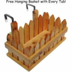 Alfi Trade 61'' Free Standing Cedar Wooden Bathtub With Fixtures & Headrest -Bathroom Supplies Sales 2024 ALF AB1139 2