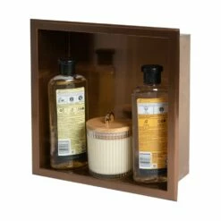 Alfi Trade 12'' X 12'' Brushed Copper PVD Stainless Steel Square Single Shelf Shower Niche -Bathroom Supplies Sales 2024 ALF ESEYQ08ONLJFVDLVUE0D