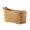 Alfi Trade 59'' Free Standing Cedar Wood Bathtub With Bench -Bathroom Supplies Sales 2024 ALF EVMBVJETNAZG9HNWXUJ6