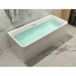 Alfi Trade 59 Inch White Rectangular Acrylic Free Standing Soaking Bathtub -Bathroom Supplies Sales 2024 ALF EWA4IX5FC1NNZCNZMCOZ