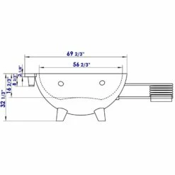 Alfi Trade Blue FireHotTub The Round Fire Burning Portable Outdoor Hot Bath Tub -Bathroom Supplies Sales 2024 ALF FireHotTub d