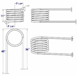 Alfi Trade Blue FireHotTub The Round Fire Burning Portable Outdoor Hot Bath Tub -Bathroom Supplies Sales 2024 ALF FireHotTub d3