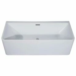 Gazebo Parts Direct Sales Store 29 Alfi Trade 59 Inch White Rectangular Acrylic Free Standing Soaking Bathtub