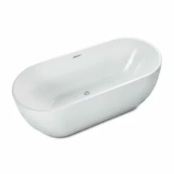 Alfi Trade 67 Inch White Oval Acrylic Free Standing Soaking Bathtub -Bathroom Supplies Sales 2024 ALF UG3G1PD53NVUIFP7B9PF