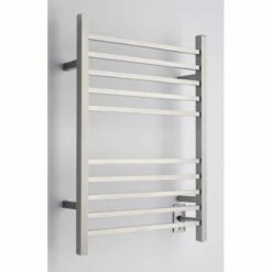 Amba Products Amba RSWH-B Hardwired Radiant Square Towel Warmer, Brushed Finish -Bathroom Supplies Sales 2024 AMB AMBA RADIANT SQUARE HARDWIRED BRUSHED STOCK 03