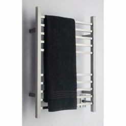Amba Products Amba RSWH-B Hardwired Radiant Square Towel Warmer, Brushed Finish -Bathroom Supplies Sales 2024 AMB AMBA RADIANT SQUARE HARDWIRED BRUSHED STOCK 04
