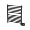 Amba Products Amba Quadro 28-3/8-Inch X 42-5/8-Inch Towel Warmer, Matte Black -Bathroom Supplies Sales 2024 AMB Q2833 MATTE BLACK SIDE