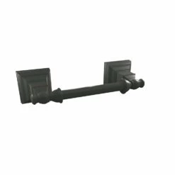 Amerock Markham Pivoting Double Post Tissue Roll Holder In Matte Black