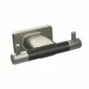 Amerock Esquire Double Robe Hook In Satin Nickel/Oil-Rubbed Bronze