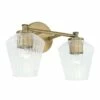 Capital Lighting 2-Light Vanity In Aged Brass With Clear Fluted Glass 2 Capital Lighting 2-Light Vanity In Aged Brass With Clear Fluted Glass -Bathroom Supplies Sales 2024 CAP 141421AD 507 800X800