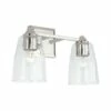 Capital Lighting Laurent 2-Light Vanity In Polished Nickel With Clear Glass -Bathroom Supplies Sales 2024 CAP 141821PN 509 800X800