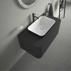 Duravit Happy D.2 Plus Washbowl White|Anthracite -Bathroom Supplies Sales 2024 DRV DURAVIT HAPPY D2 PLUS 2283703 72