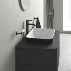 Duravit Happy D.2 Plus Washbowl White|Anthracite -Bathroom Supplies Sales 2024 DRV DURAVIT HAPPY D2 PLUS 2283705 72