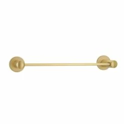 Emtek Brass Modern TowelBar, Rope Rosette, 24'', US10B