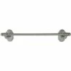 Emtek Stl Towel Bar, Rose 2, 30'', FB -Bathroom Supplies Sales 2024 ETK BH 38 WROUGHTSTEEL TOWEL 18BAR ROSE1 SATINSTEEL