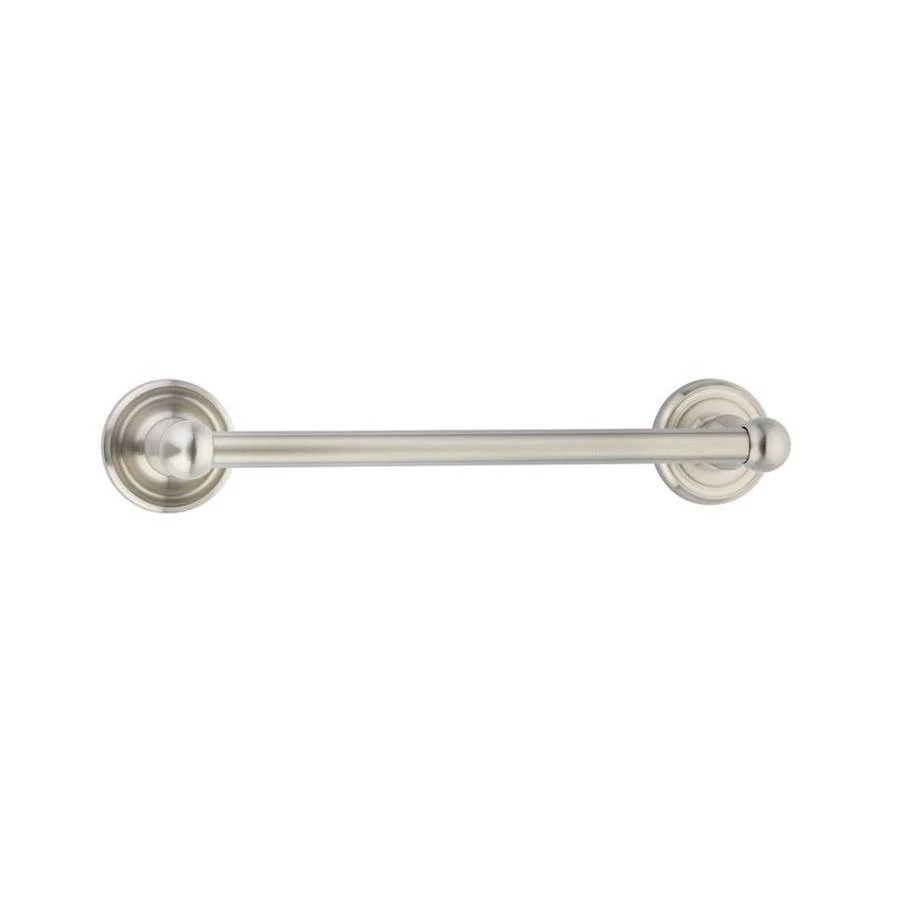 Emtek Brass TowelBar, Quincy Rosette, 30'', US3NL 3 Emtek Brass TowelBar, Quincy Rosette, 30'', US3NL