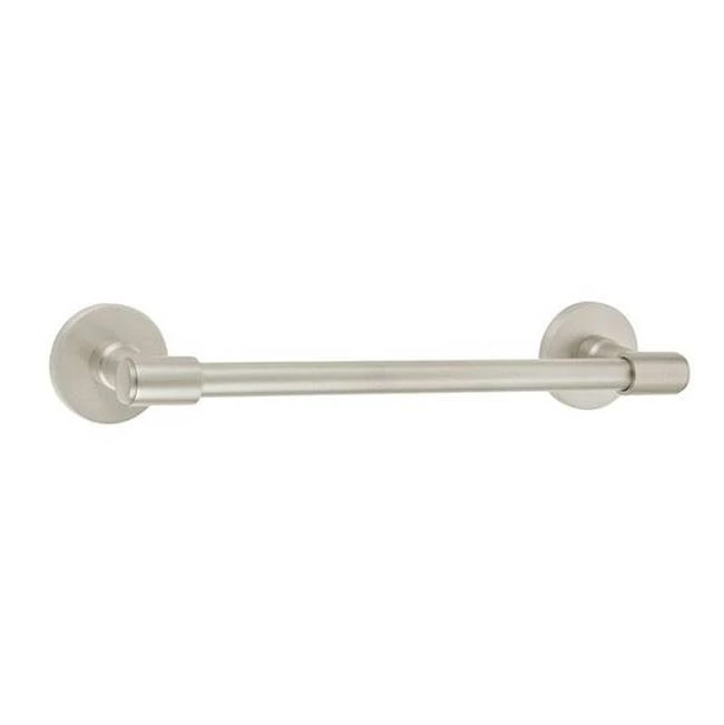 Emtek Transitional Brass Towel Bar, 12'', Disk Rosette, US26 3 Emtek Transitional Brass Towel Bar, 12'', Disk Rosette, US26