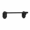 Emtek Wrought Steel Towel Bar, No.3 Rosette, 12'', SWS -Bathroom Supplies Sales 2024 ETK ETK250241FBS