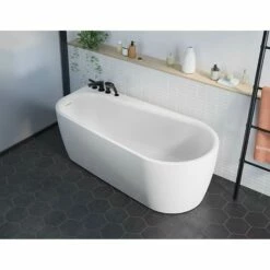 Fleurco OPUS CABALETTA TUB/6731/WHITE/LEFT/WHITE DRAIN COVER