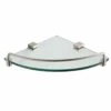 Fresca Bath Fresca Ottimo Corner Glass Shelf - Brushed Nickel -Bathroom Supplies Sales 2024 FRA FAC0448BN
