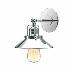 Gatco Modern Frmhs Metal Sgl Sconce Chrome