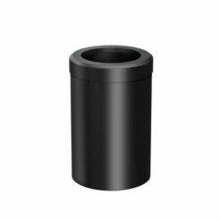 Gatco Round Wastebasket Matte Black