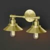 Gatco Modern Frmhs Metal Dbl Sconce Brsh Brass -Bathroom Supplies Sales 2024 GAT 44212 STD 1575317225