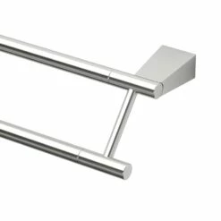 Gatco Bleu 24''L Double Towel Bar Satin Nickel