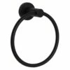 Huntington Brass Euro Towel Ring In Pvd Matte Black Finish -Bathroom Supplies Sales 2024 HNT Y1480249