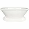 Hydro Systems LAUREN 7040 FREESTANDING TUB ONLY - WHITE -Bathroom Supplies Sales 2024 HYS LAU7040ATO WHI