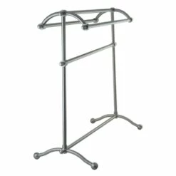 Kingston Brass Edenscape Freestanding Towel Rack, Brushed Nickel