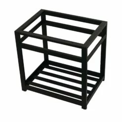 Kingston Brass Fauceture 31-Inch X 22-Inch Steel Console Sink Base, Matte Black