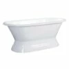 Kingston Brass Aqua Eden 60-Inch Cast Iron Double Ended Pedestal Tub (No Faucet Drillings), White 2 Kingston Brass Aqua Eden 60-Inch Cast Iron Double Ended Pedestal Tub (No Faucet Drillings), White -Bathroom Supplies Sales 2024 KIB HLRCR7BHDN2QTCEGHA4B