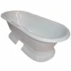 Kingston Brass Aqua Eden 72-Inch Cast Iron Double Ended Pedestal Tub With 7-Inch Faucet Drillings, White 2 Kingston Brass Aqua Eden 72-Inch Cast Iron Double Ended Pedestal Tub With 7-Inch Faucet Drillings, White -Bathroom Supplies Sales 2024 KIB TOFI0GGSSEHZD1G7SJ9Z