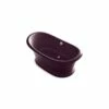 Kohler Artifacts™ 66-1/8'' X 32-1/2'' Freestanding Bath With Black Plum Exterior -Bathroom Supplies Sales 2024 KOL ZAC62430 RGB