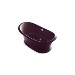 Kohler Artifacts™ 66-1/8'' X 32-1/2'' Freestanding Bath With Black Plum Exterior