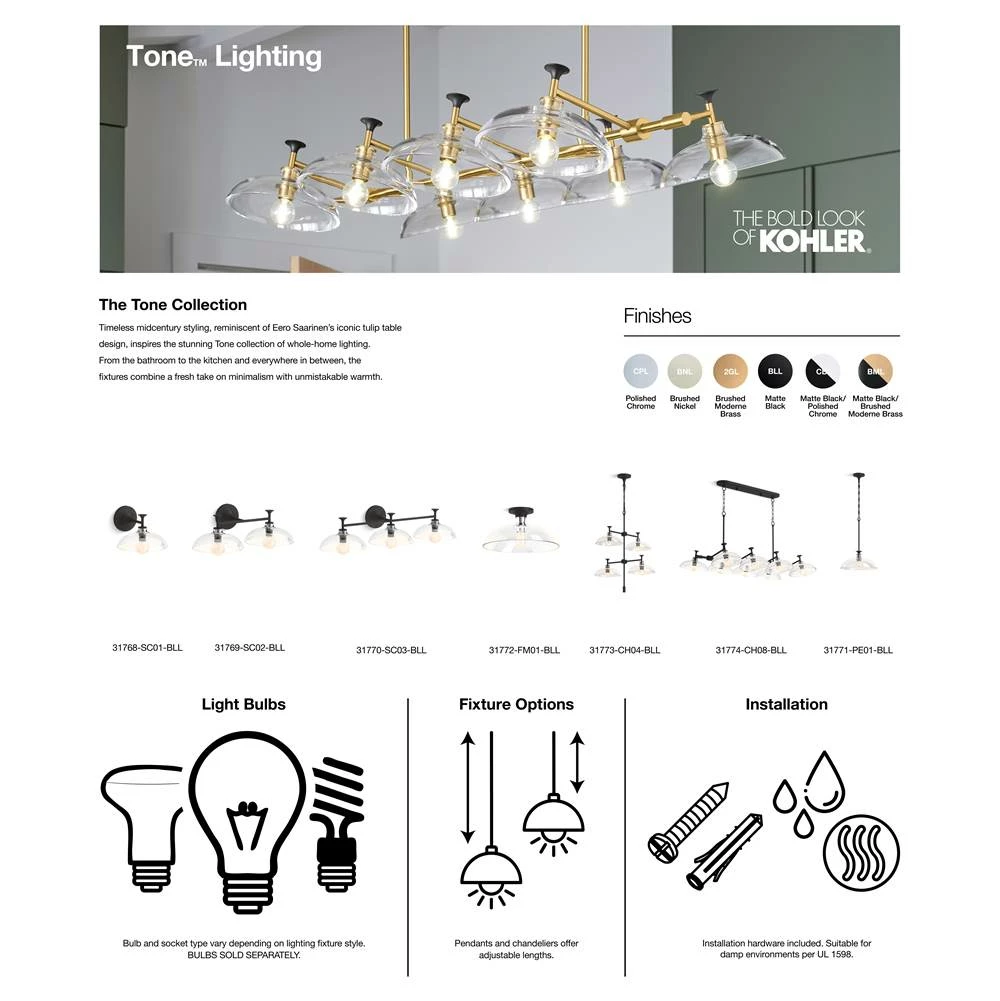 Kohler Tone 7 In. One-Light Sconce 6 Kohler Tone 7 In. One-Light Sconce - Image 4