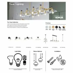 Kohler Tone 15 In. One-Light Pendant -Bathroom Supplies Sales 2024 KOL aad95071