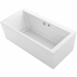 Kohler Stargaze® 72'' X 36-1/4'' Freestanding Heated BubbleMassage™ Air Bath With Bask® Heated Surface And Straight Shroud