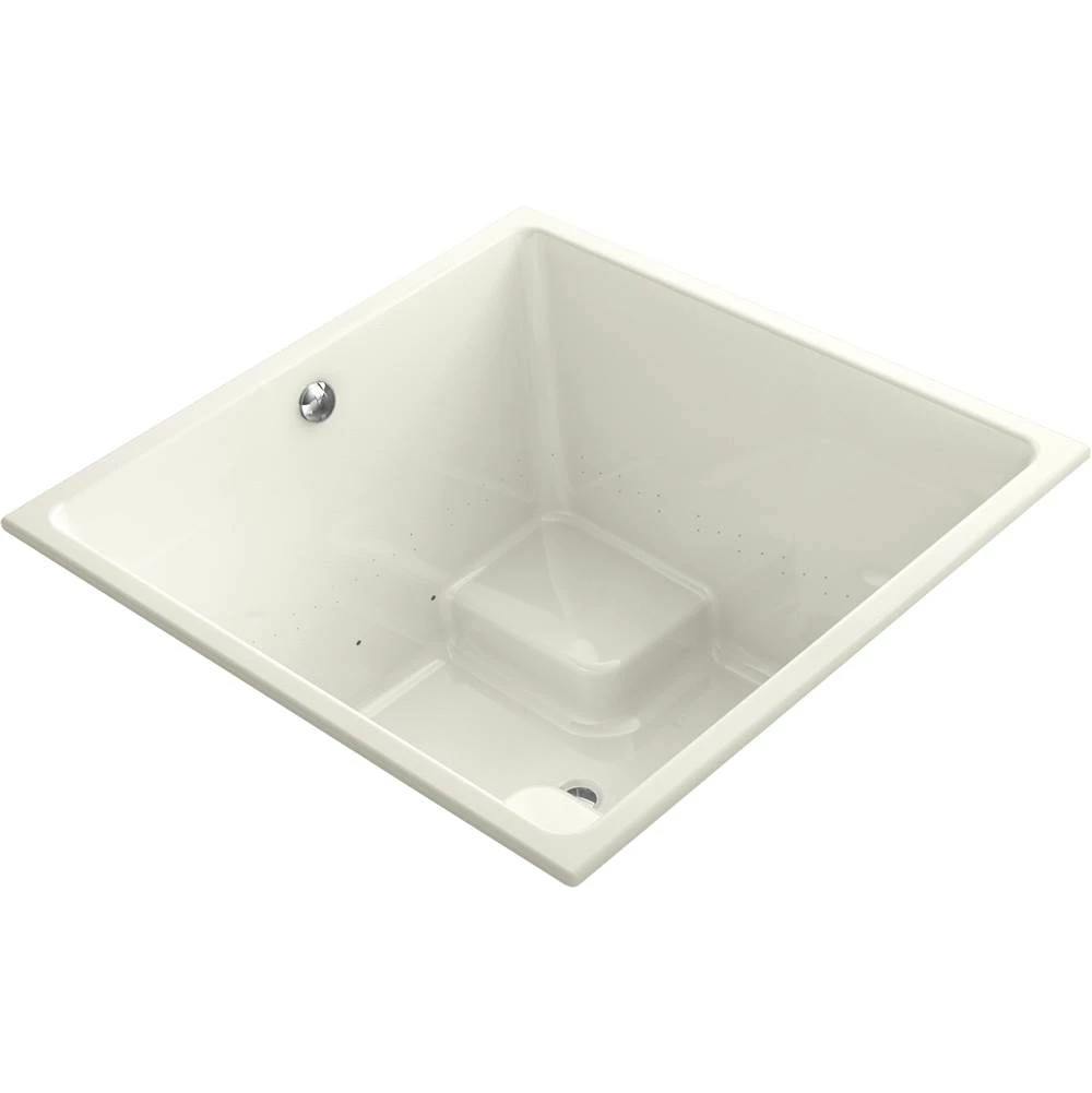 Kohler Underscore Cube 48-in X 48-in Heated Bubblemassage Air Bath W/ Vibracoustic 3 Kohler Underscore Cube 48-in X 48-in Heated Bubblemassage Air Bath W/ Vibracoustic