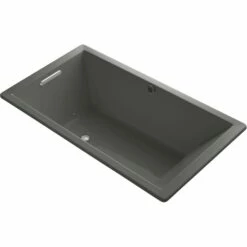 Kohler Underscore® Rectangle 66'' X 36'' Heated BubbleMassage™ Air Bath With End Drain