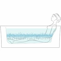 Kohler Underscore® Rectangle 72'' X 42'' Heated BubbleMassage™ Air Bath With Center Drain -Bathroom Supplies Sales 2024 KOL zac69873 7