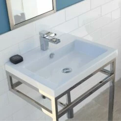 Lacava Optional Solid Surface Shelf For Stainless Steel Console Stand AQQ-BX-24 , W:23'', D: 17 3/4'', H: 33''.