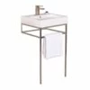 Lacava Floor-standing Stainless Steel Console Stand With A Towel Bar In The Front And Sides , 19''W, 17''D, 35''H. Washbasin 5035 Sold Separately. -Bathroom Supplies Sales 2024 LAV AQP BX 19