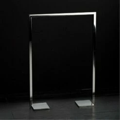 Lacava Floor-mount Towel Stand Made Of Stainless Steel, Fixing Floor Kit Included. 19 3/4''W, 4''D, 27 1/2''H