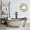 Maidstone Mirabella Satin Nickel Double Slipper Freestanding Tub -Bathroom Supplies Sales 2024 MAS NEW COPPER TUB 2