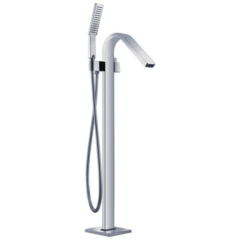 Maidstone Contemporary Freestanding Faucet - Waterfall 3 Maidstone Contemporary Freestanding Faucet - Waterfall