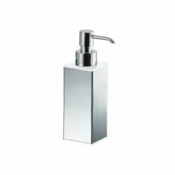 Manillons Torrent Soap Dispenser Square -Chrome/White