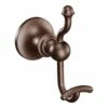 Moen Oil Rubbed Bronze Double Robe Hook -Bathroom Supplies Sales 2024 MOE DN4403ORB