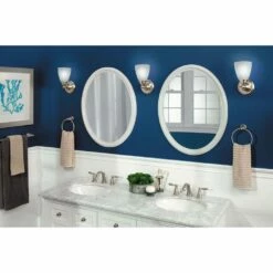 Moen Brantford 1-Light Dual-Mount Bath Bathroom Vanity Fixture With Frosted Glass, Brushed Nickel -Bathroom Supplies Sales 2024 MOE yb2261bn yn2286bn glam1